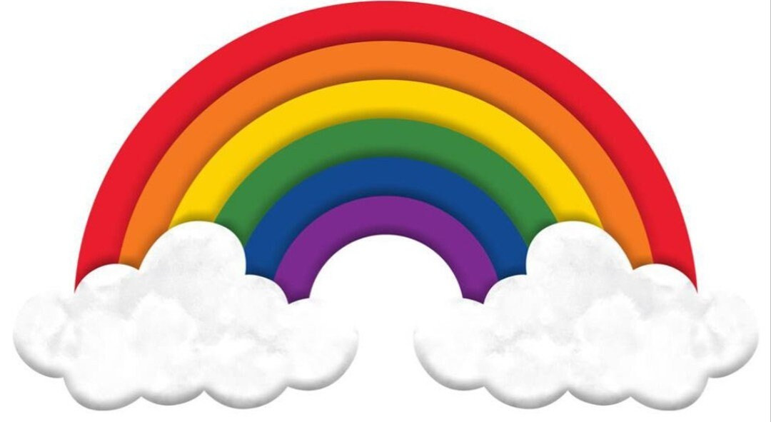 15x8.25 Metal Embossed Rainbow Wreath Sign - Etsy | Etsy (US)