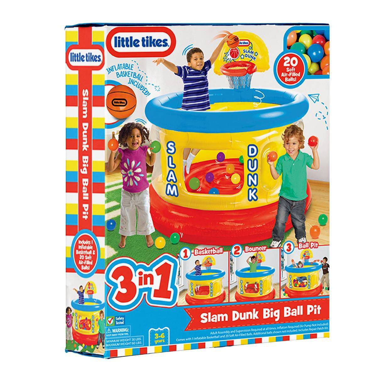 Little Tikes Slam Dunk Big Ball Pit with 20 Air-Filled Balls | Target