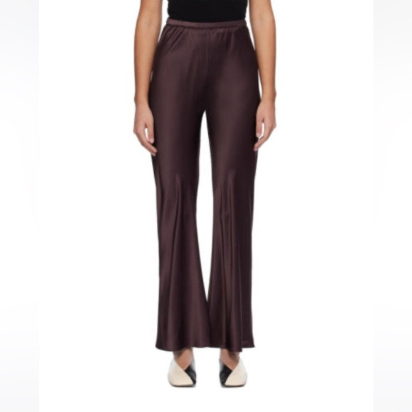 Silk Laundry Brown 100% Silk Bias Cut Pants | Poshmark