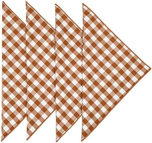 Fall Decor Napkins Cloth Napkins Set of 4 Cotton Linen Napkins, Fall Table Decor Thanksgiving Nap... | Amazon (US)