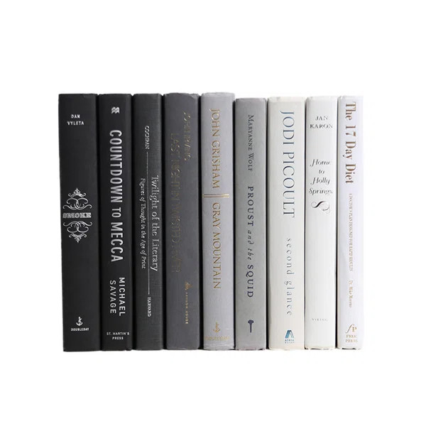 Gray Ombré Colorpak Authentic Decorative Book | Wayfair North America