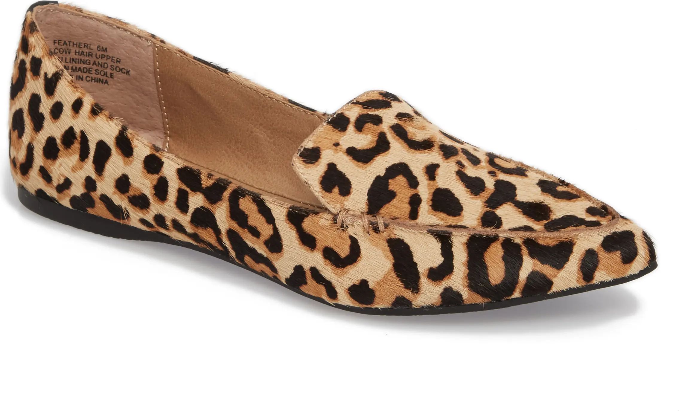 Steve Madden Feather-L Genuine Calf Hair Loafer Flat (Women) | Nordstrom