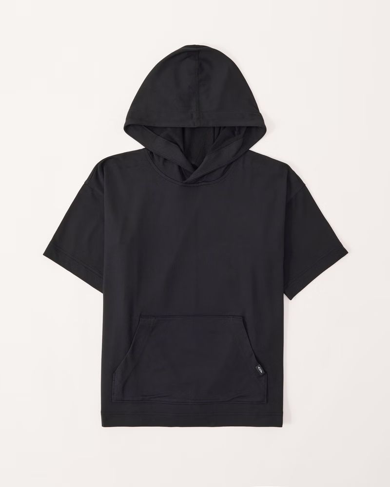 short-sleeve active hoodie | Abercrombie & Fitch (US)