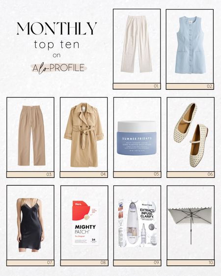 MARCH MONTHLY TOP 10// Best sellers for the last month. Beauty, styling, spring outfits, wardrobe staples, capsule wardrobe, skincare, home, decor, shoes, dress, trench, summer Fridays, target, walmart, Abercrombie, Sephora

#LTKxTarget #LTKxSephora #LTKsalealert