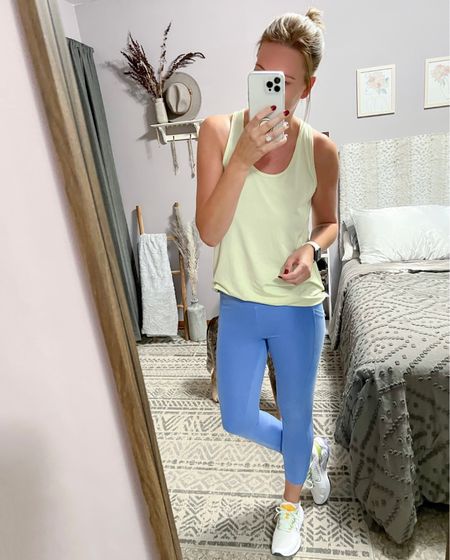 Athletic wear, workout outfit, Lululemon leggings, high rise leggings, Reebok tank, affordable fashion, style inspo, fall fashion, Nike walking shoes, sneakers, shoe inspo

#LTKfit #LTKshoecrush #LTKstyletip