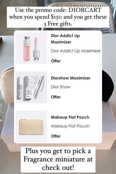 NEW Dior promo code! Who doesn’t love Free gifts!! 

#LTKHoliday #LTKGiftGuide #LTKSeasonal