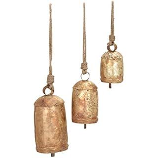 Marigolds and Marmalade Shabby Chic Country Style Rustic Metal Hanging Giant Cow Bells | Amazon (US)