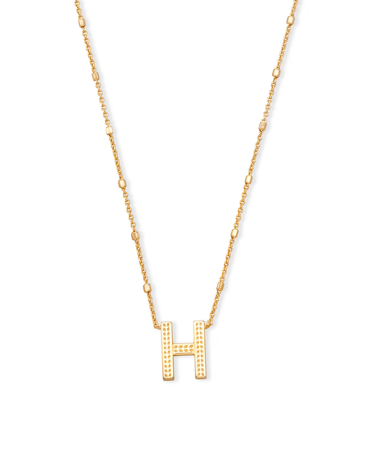 Letter H Pendant Necklace in Gold | Kendra Scott