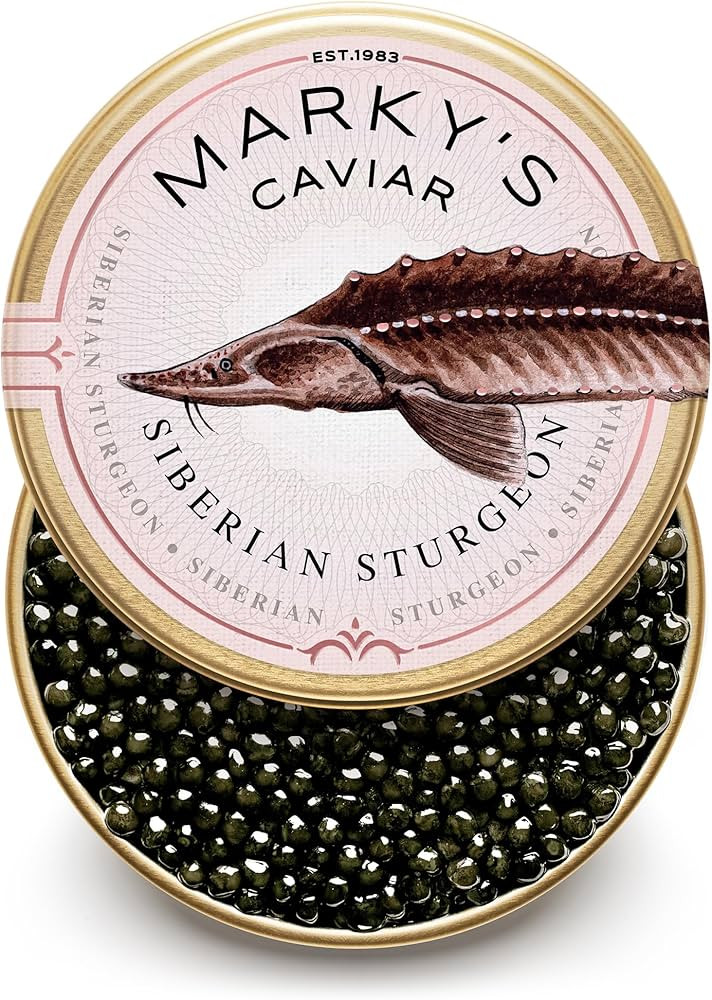 Marky’s Siberian Sturgeon Royal Caviar - 1 oz / 28 g - Premium Sturgeon Malossol Black Roe - GU... | Amazon (US)