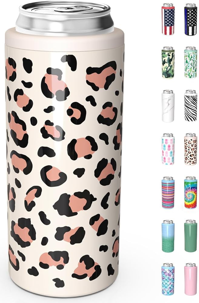 TILUCK Skinny Can Cooler for Slim Beer & Hard Seltzer, Stainless Steel, Doucle-Walled Stainless S... | Amazon (US)