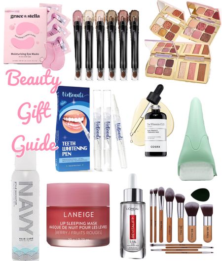 Beauty gift guide! Shop beauty products for her this holiday season! Ice roller, navy hair care, teeth whitener, face serum, Tarte eye shadow, eye shadow stick, makeup brushes, lip mask!!! 

#LTKHolidaySale #LTKGiftGuide #LTKCyberWeek
