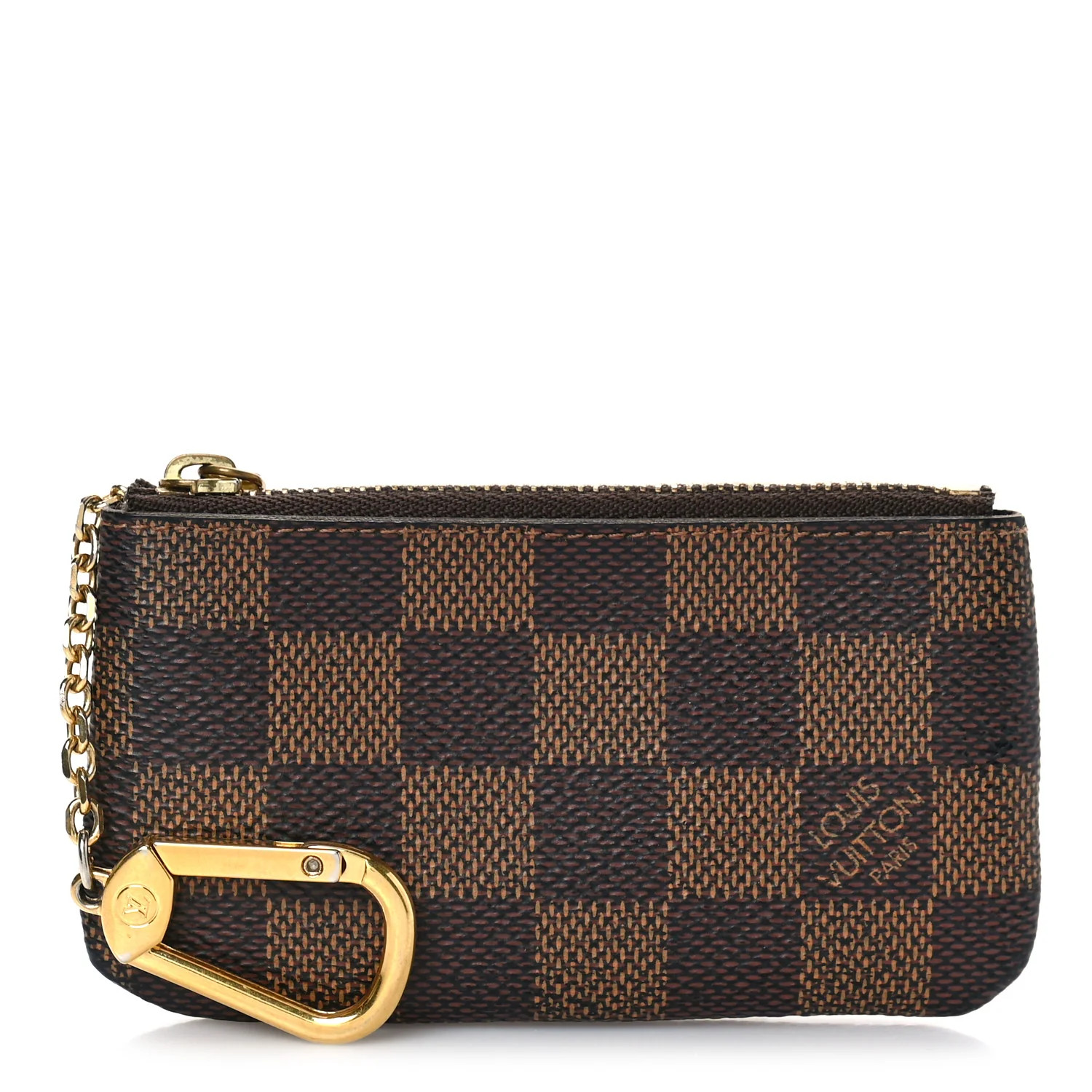 LOUIS VUITTON Damier Ebene Key Pouch | FASHIONPHILE | FASHIONPHILE (US)