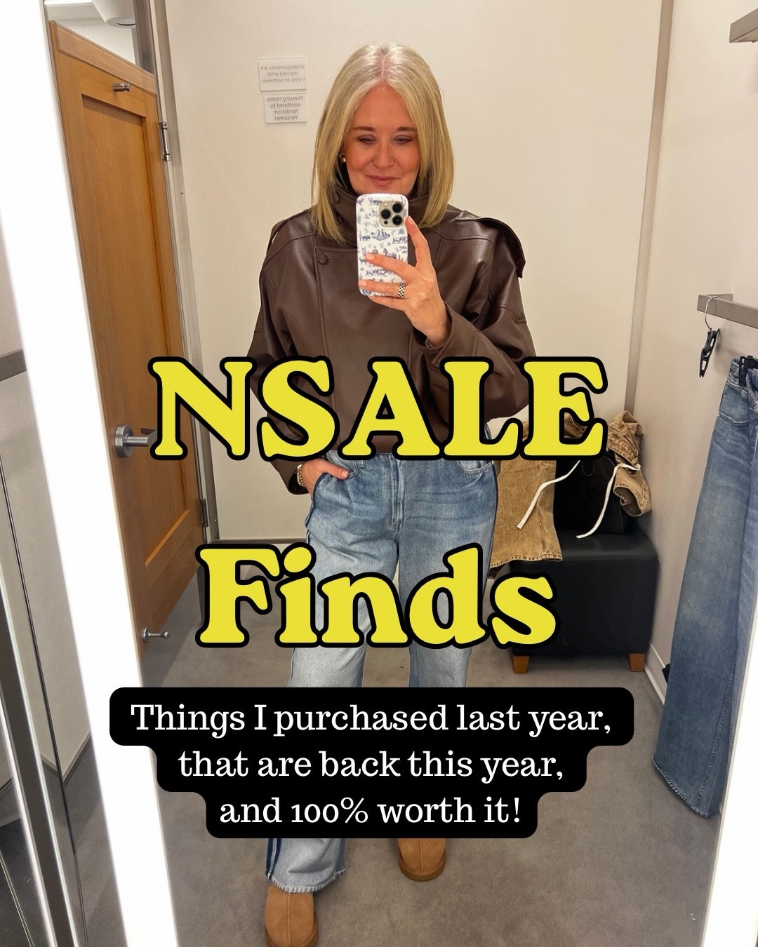 Have you heard…it’s the Nordstrom Anniversary Sale? 💛🛍️ 😂 Comment SHOP for the links 🛍️
 
Over the years I have done my share of getting caught up in purchasing things because they were on Sale, and then not really wearing them (like tall boots 🫣…so guilty)

This year as I scoured the website, I saw pieces that I bought last year and even 2 years ago that are part of the sale and I am thrilled because they have been some of my FAVORITE purchases! 

If you’re like me, and can’t shop until tomorrow, add these to your “Wishlist” so when it’s time you can go straight to checkout! 

#nordstromsale #nsale #fallstyle #over50

These jeans are one of my favorites and I get so many compliments on them! Love seeing them in this darker wash! I have 2 pairs(I love them that much) one is true to size, add the other I sized up! 👖

A classic!  A splurge, but the leather is buttery soft!  This years version has the gold hardware💛

The barrel jeans that even my husband loves!  I get stopped when I’m wearing these! The perfect slight barrel, and so flattering! 💙

The best curing iron out there! I simply glides like none other I’ve tried! 

Note to self:  STOCK UP! 

The most gorgeous coat!  A true classic! I have the navy! 

The perfect boot!  The heel height is perfect for everyday wear, ace then come in four colors!!