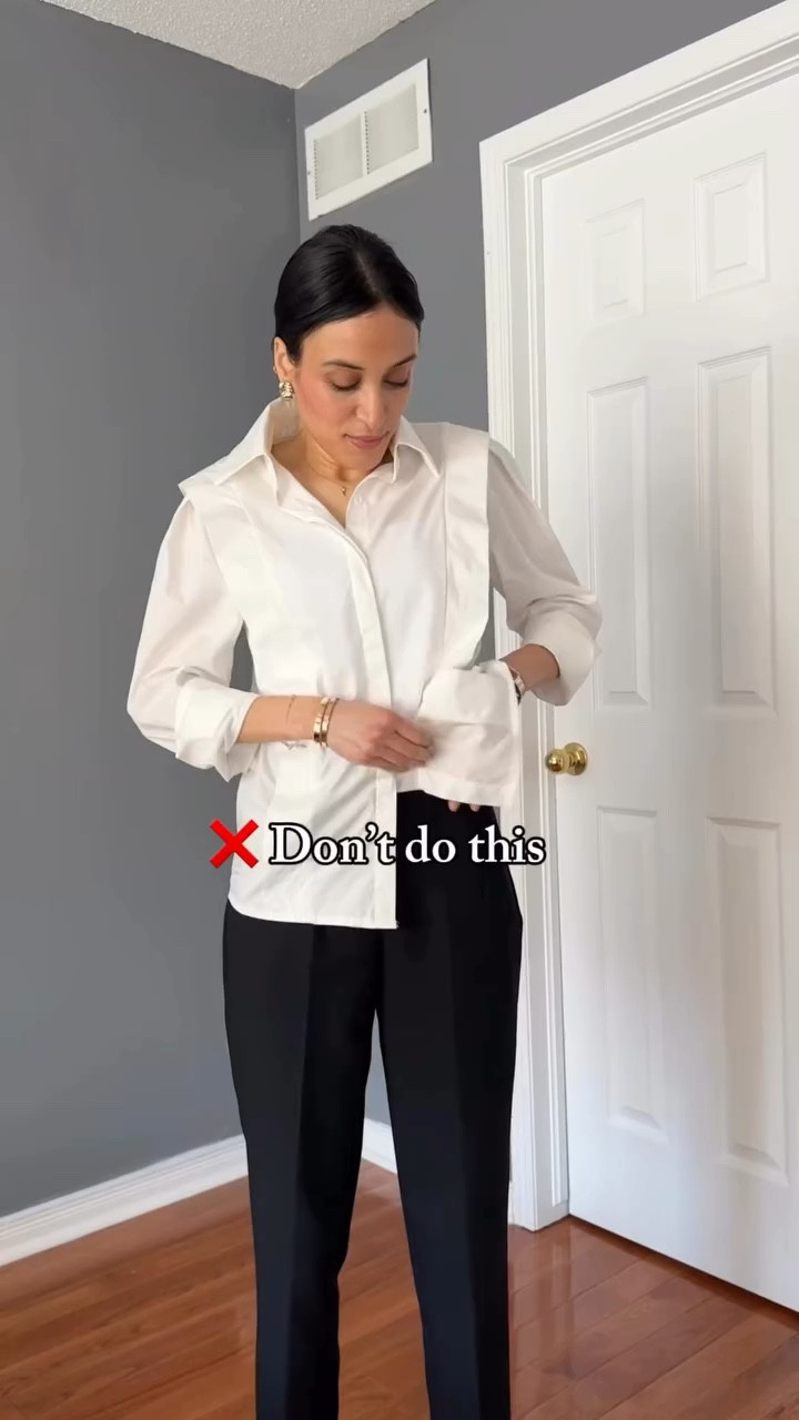 Struggling with your shirt looking bulky? Try this & save it for inspo🤍

Comment SHOP for outfit link.

#outfitideas #stylingtips #fashioninspo