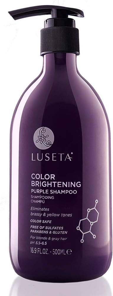 Luseta Purple Shampoo for Blonde Hair 16.9oz, Women Hair Shampoo for Grey Hair and Color Treated ... | Amazon (US)