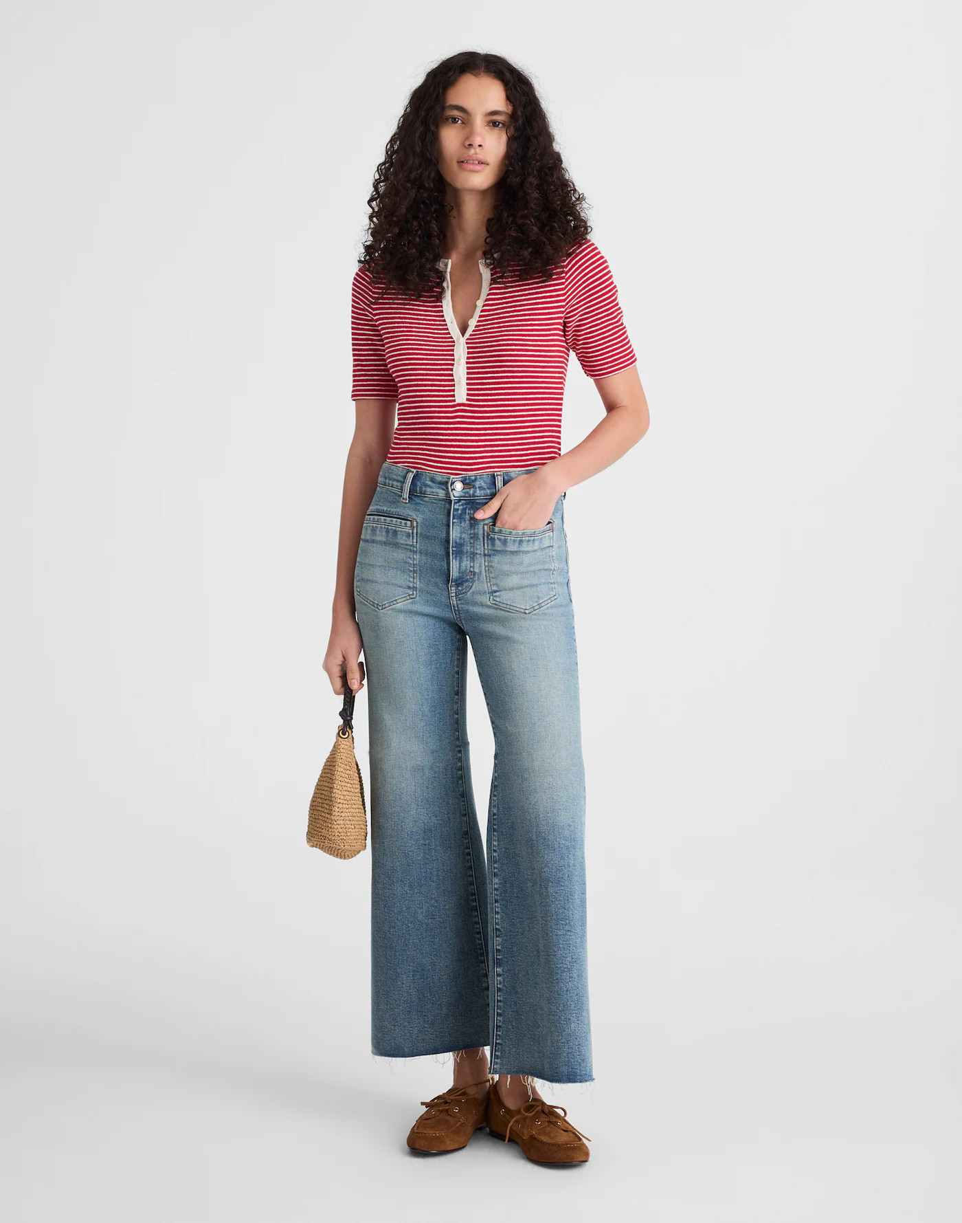 Flared Wide-Leg Crop Jeans | Madewell | Madewell