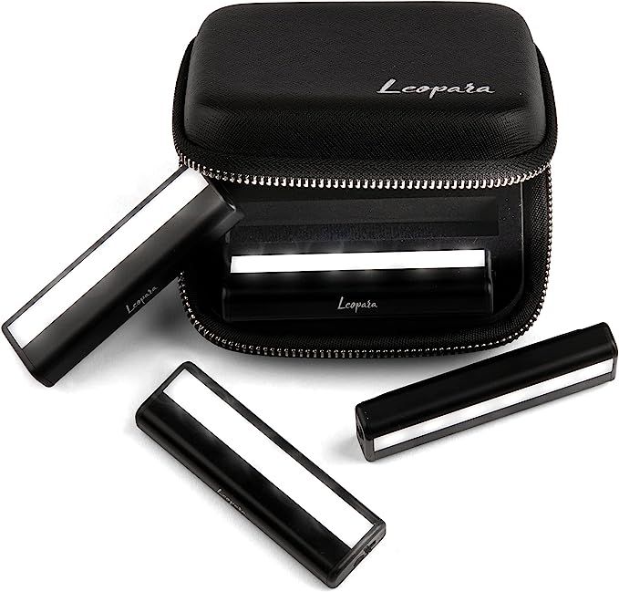 Amazon.com: LEOPARA Makeup Lighting System, Portable LED Vanity Lights (Set of 4) | Wireless, Rec... | Amazon (US)