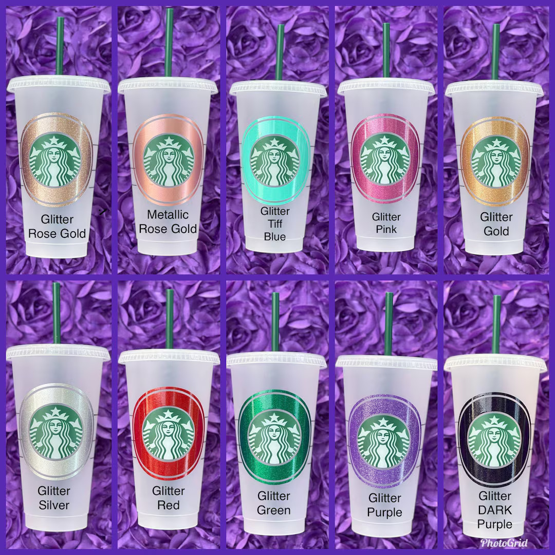 Personalized Starbucks Cold Cup With Vinyl Decal & Custom Name - Etsy | Etsy (US)