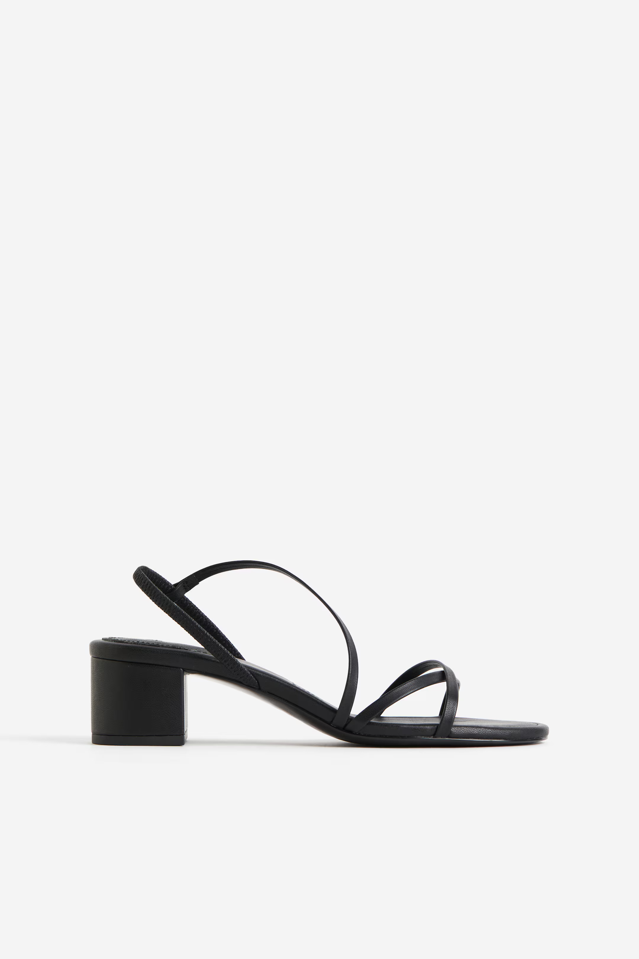 Block-heeled Sandals - Low heel - Black - Ladies | H&M US | H&M (US + CA)