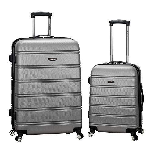 Rockland Melbourne Hardside Expandable Spinner Wheel Luggage, Silver, 2-Piece Set (20/28) | Amazon (US)