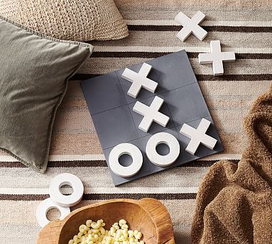 Oversized Faux Stone Tic Tac Toe Game | Pottery Barn (US)