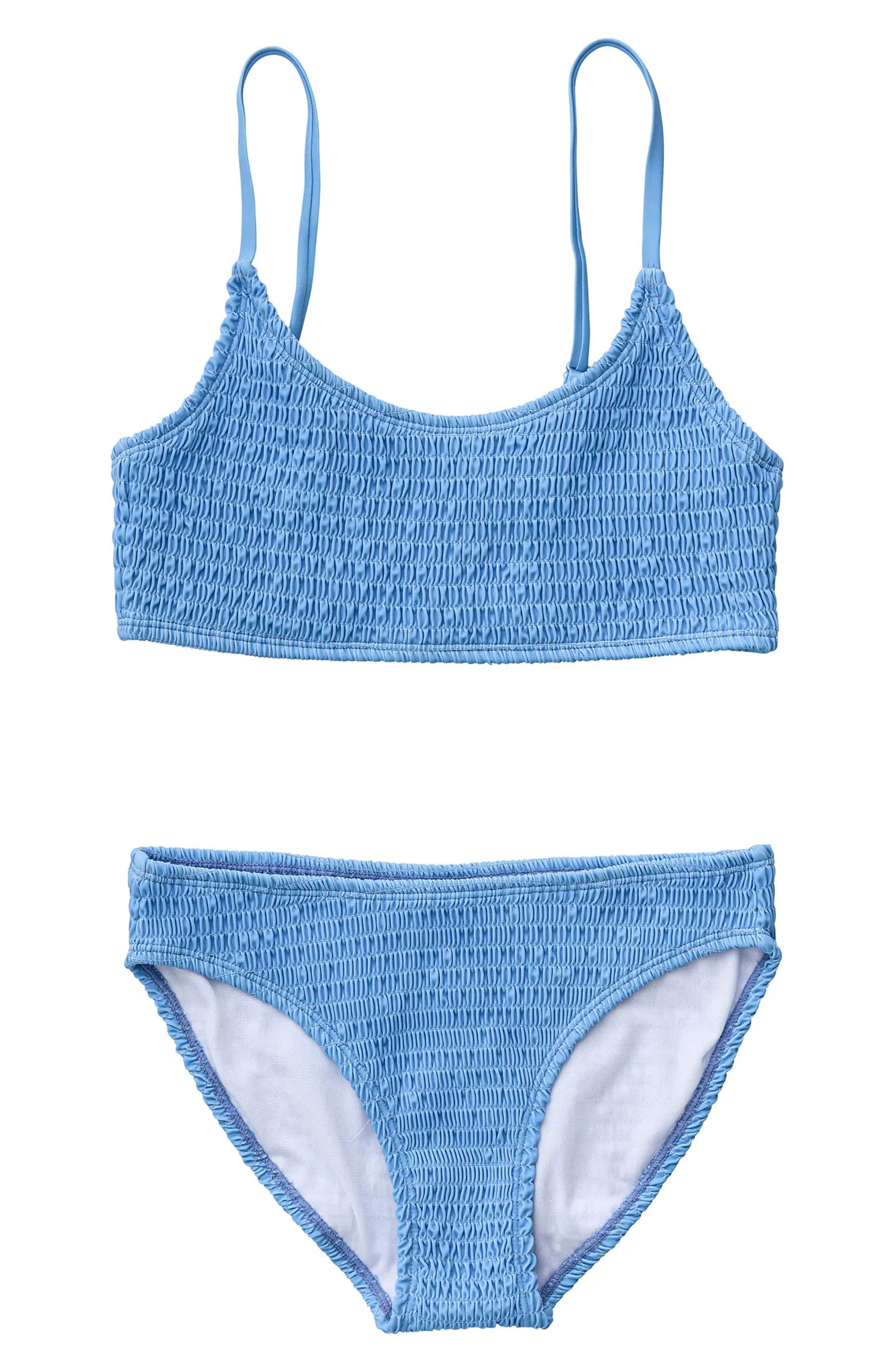 Shirred Two-Piece Swimsuit | Nordstrom
