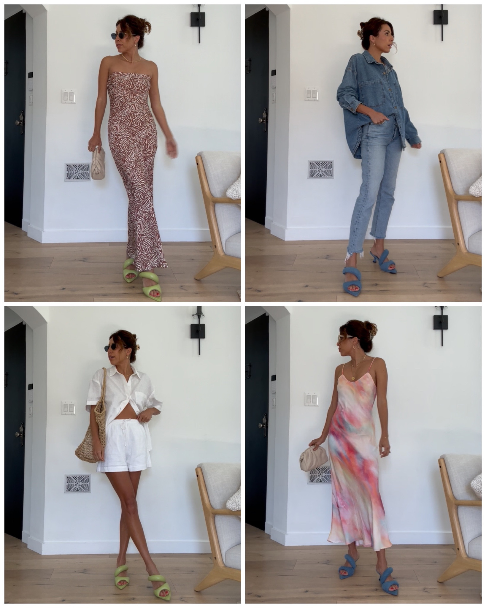 Summer style in pillow mules - 4 ways to wear with denim, slip dresses, and a white linen set.

brands: resa, abercrombie, agolde, cotton on 

#LTKtravel #LTKstyletip #LTKshoecrush