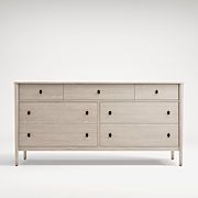 Gia Pickled Oak 7-Drawer Dresser + Reviews | Crate & Barrel | Crate & Barrel