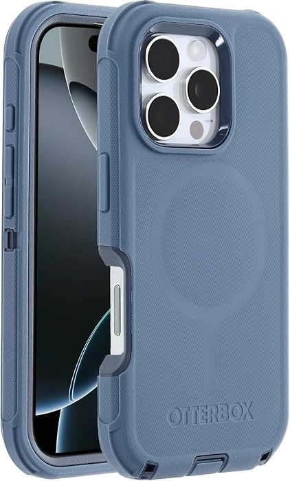 OtterBox iPhone 16 Pro Defender Series Case - Baby Blue Jeans (Single Unit Ships in Polybag) | Amazon (US)