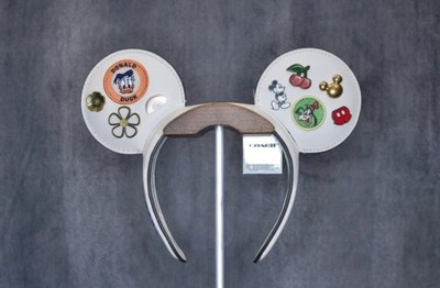 NWT  White Disneyland Coach Brand Minnie Ears Limited Edition Disney | eBay US