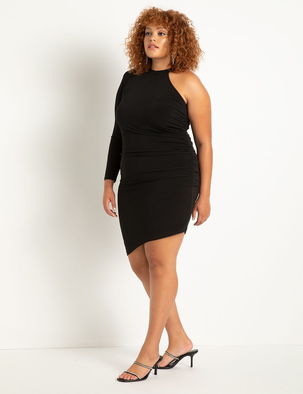 Strong Shoulder Dress With Cold Shoulder | Eloquii