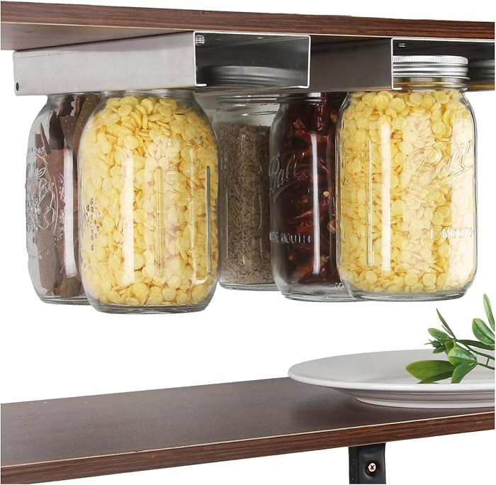 lopeztek Organizador de tarros Mason para conservas de 4, 8, 12, 16, 24, 32, 64 onzas, accesorios... | Amazon (US)