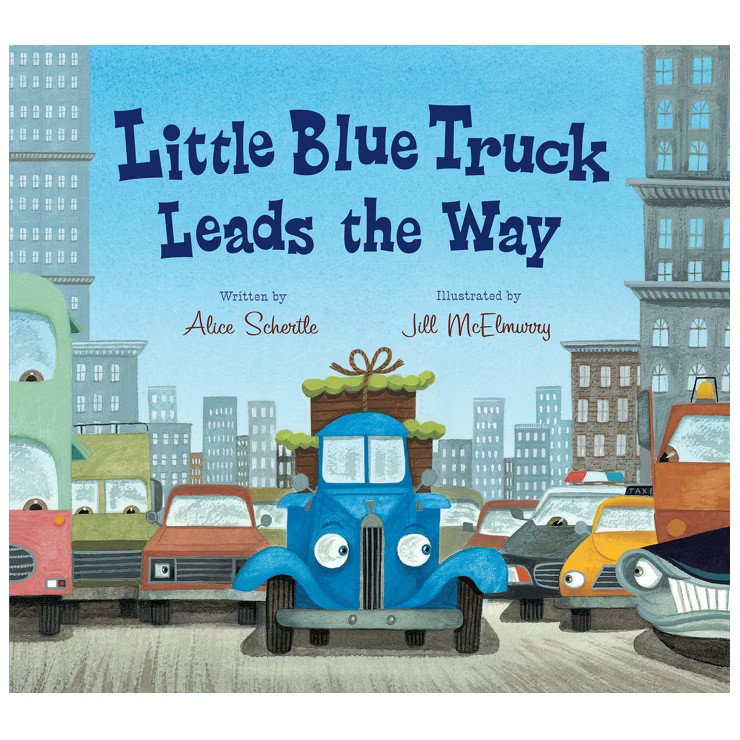 Little Blue Truck Leads the Way Padded Board Book - by Alice Schertle | Target
