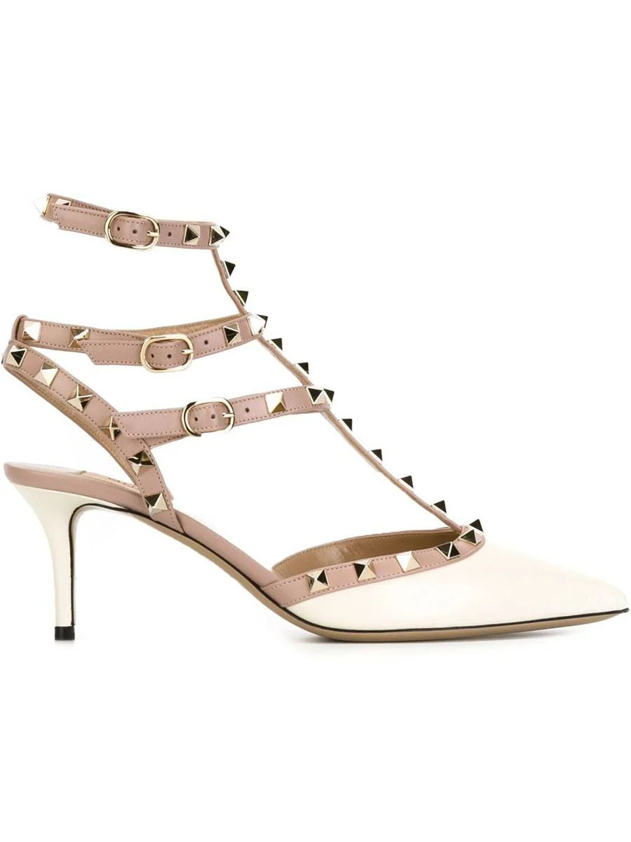 Valentino Garavani Rockstdu Leather Pumps | Baltini