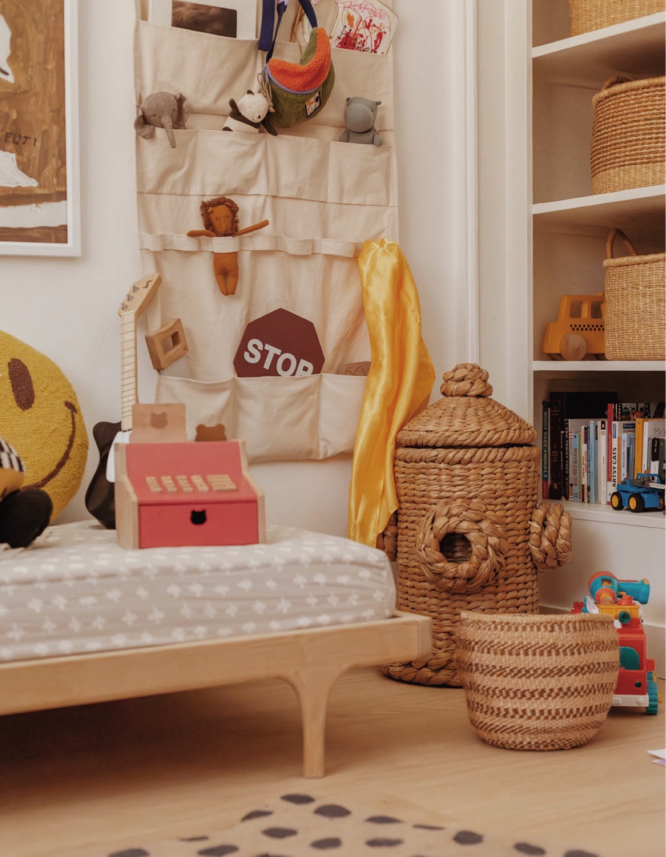 Kids room - Montessori - toddler - wood crib - woven baskets - wall organizer - toy organization 

#LTKkids #LTKhome #LTKbaby