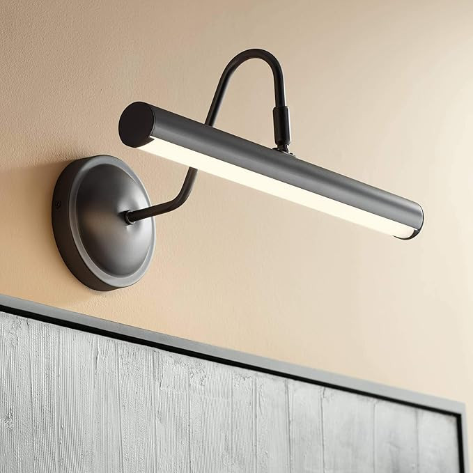Renaissance 16" Wide Plated Graphite LED Picture Light - Possini Euro Design | Amazon (US)
