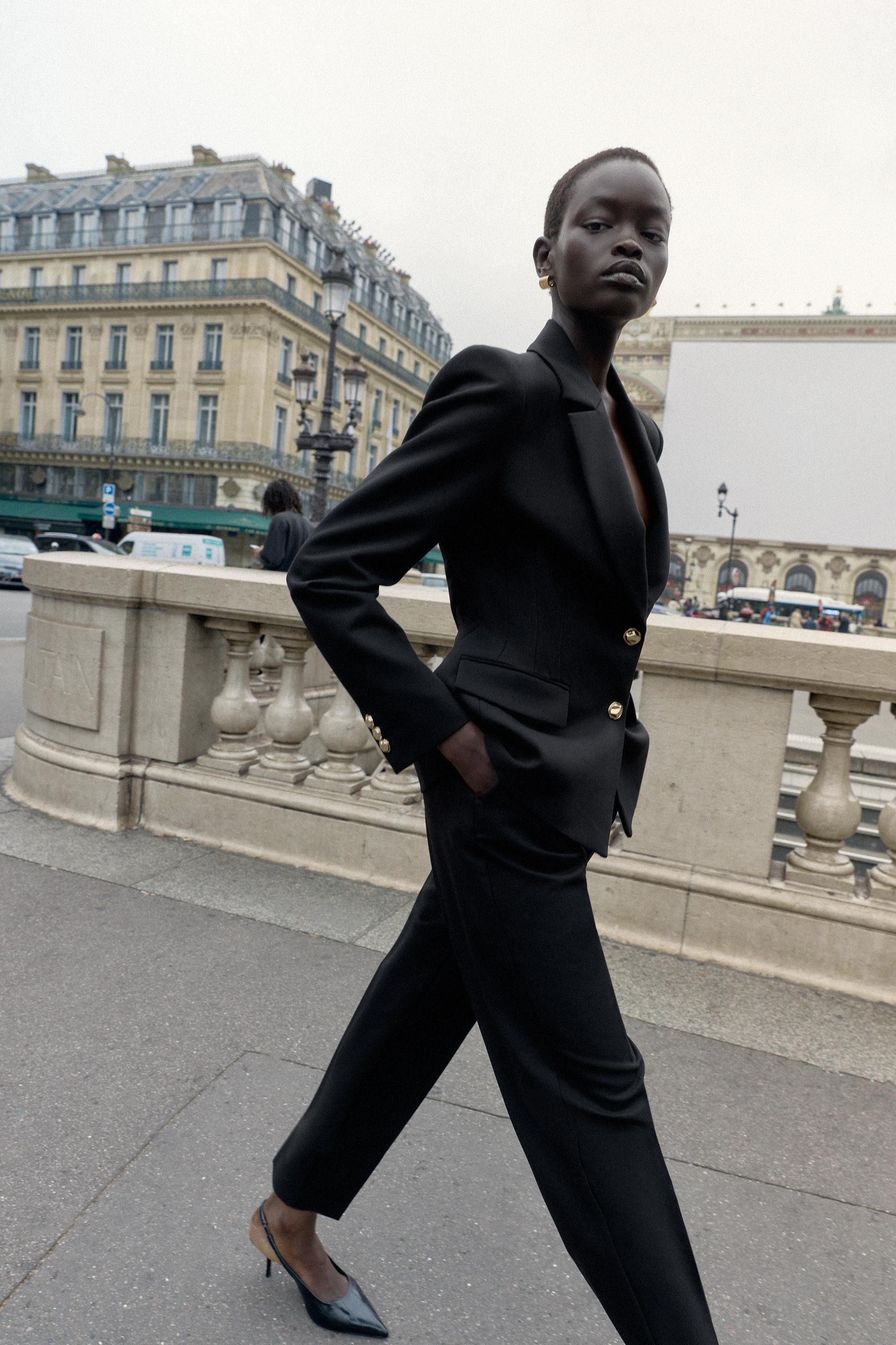 TAILORED SHOULDER PAD BLAZER | Zara US