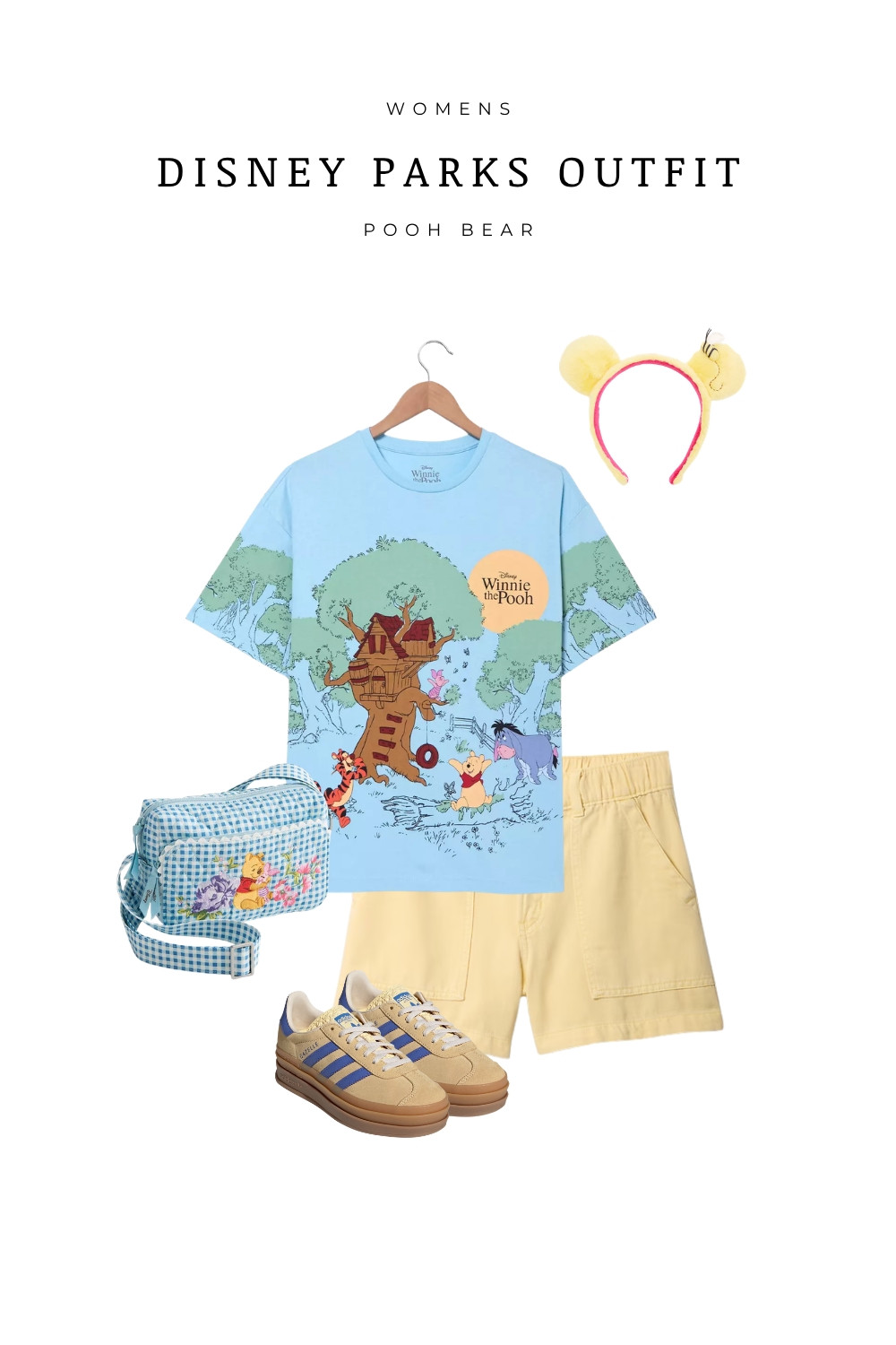  

Sweet and playful Winnie the Pooh Disney parks outfit idea featuring a pastel graphic tee, comfy yellow shorts, and matching accessories. Perfect for Disneyland or Walt Disney World, this look is lightweight, casual, and ideal for warm park days. Style with sneakers and a themed crossbody bag for a cute, practical Disney outfit. Great for moms, teens, and anyone planning a Disney vacation outfit inspired by Pooh Bear.

 

#LTKootd #LTKTravel