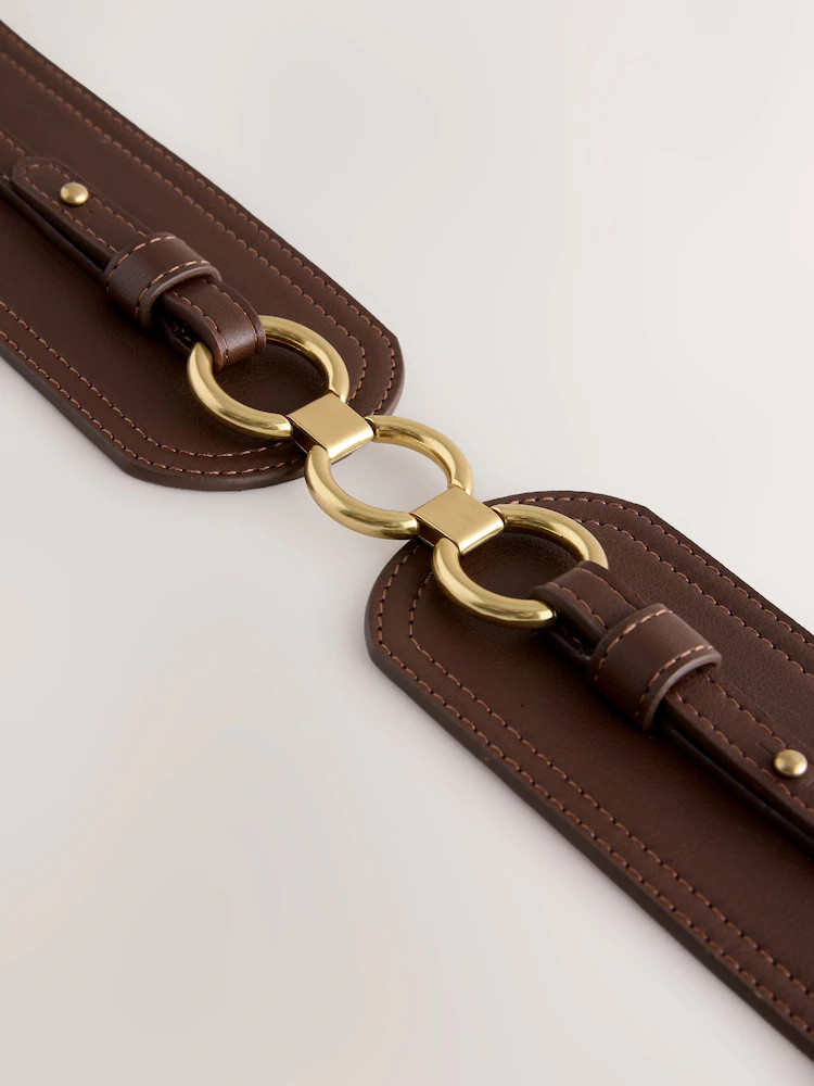 Buy Chocolate Brown Wide Corset Belt from Next Ireland | Next EU