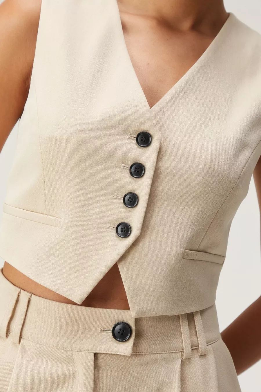 Tailored Button Front Suit Vest | Nasty Gal US