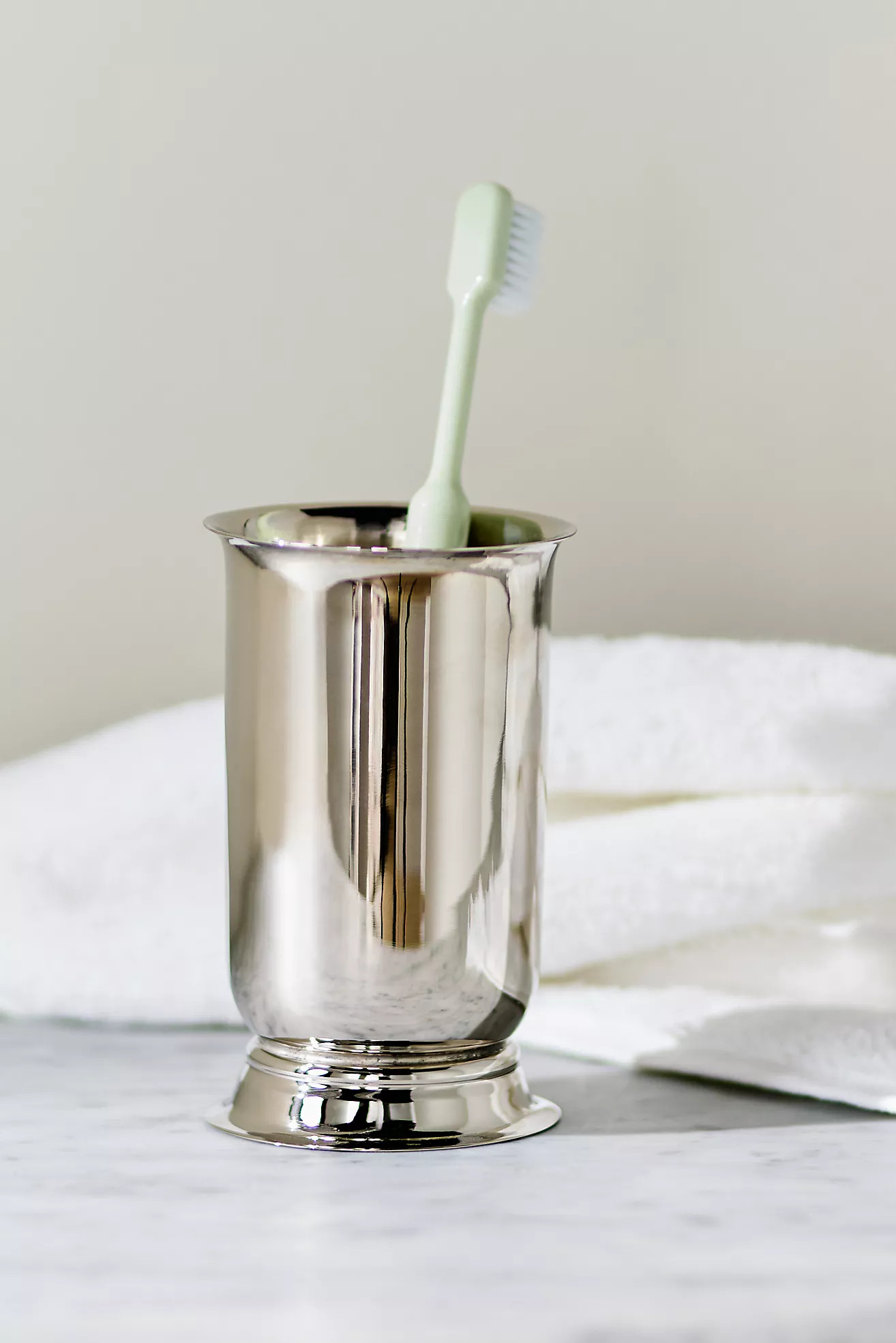 Bedford Silver Bath Tumbler | Anthropologie (US)