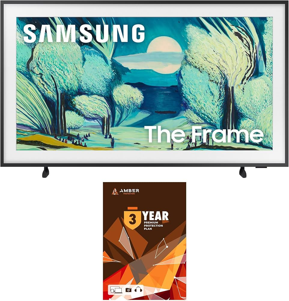 Samsung QN55LS03FAFXZA 55 Inch The Frame QLED 4K Art Mode Vision AI Smart TV with 3 Year Amber Pr... | Amazon (US)