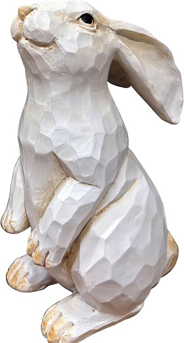 Easter Bunny Decoration, Decorative Farmhouse Modern Standing White Rabbit Bunny Figurine, Home D... | Amazon (US)