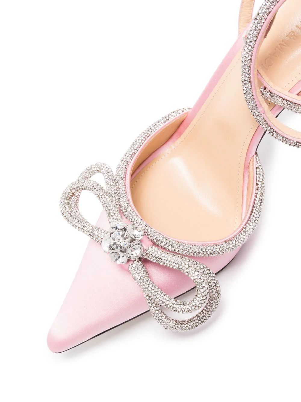 crystal-bow pointed-toe pumps | Farfetch Global