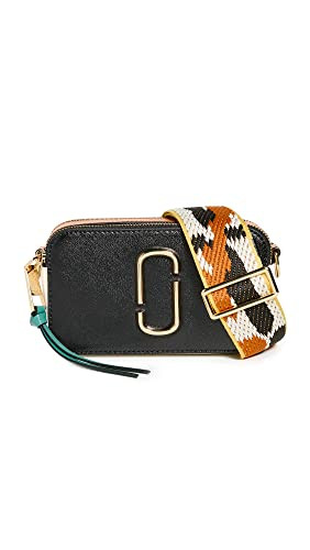 Marc Jacobs Women's Snapshot Camera Bag, Black/Honey Ginger Multi, One Size | Amazon (US)