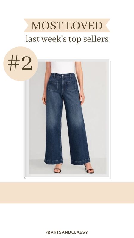 These wide leg jeans are one of this week’s best sellers! I found these from Old Navy and love how they fit and their size inclusivity for tall girls like me!

#LTKsalealert #LTKstyletip #LTKfindsunder100