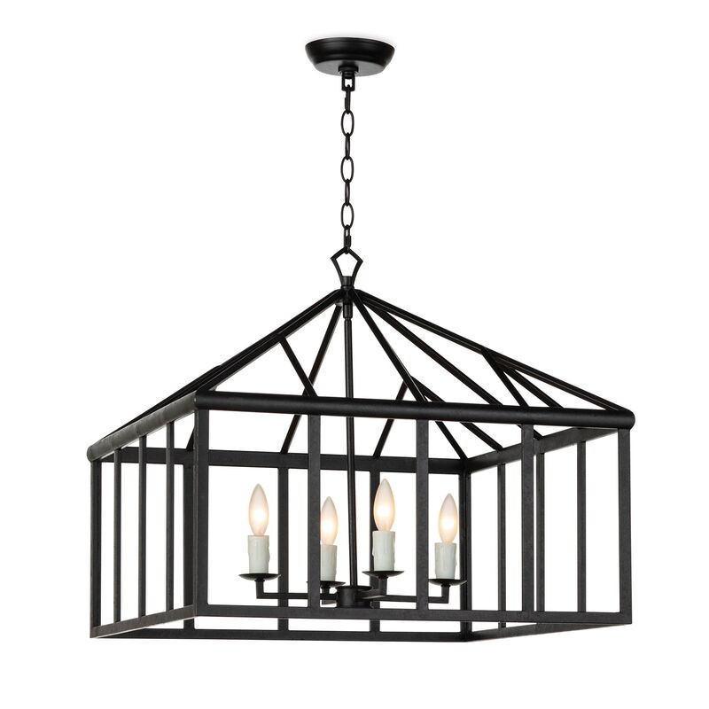 Verdant Lantern, Blackened Iron | One Kings Lane