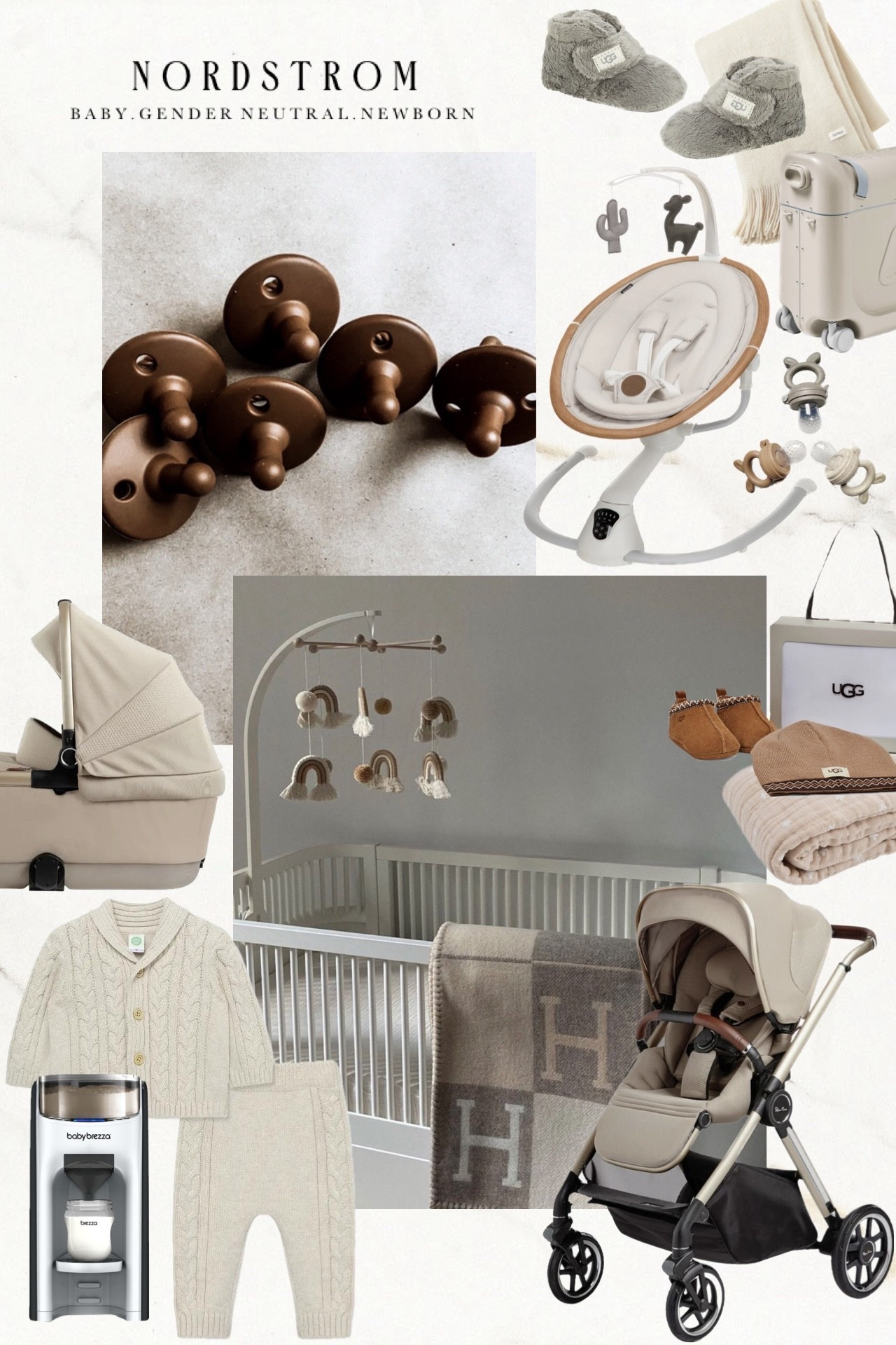 Gender-neutral baby finds 🤎

#baby #genderneutral #boy #girl #gift Nordstrom stroller bouncer luggage high chair blanket ugg bottle warmer baby wipes 

#LTKBaby #LTKmomlife #LTKHome