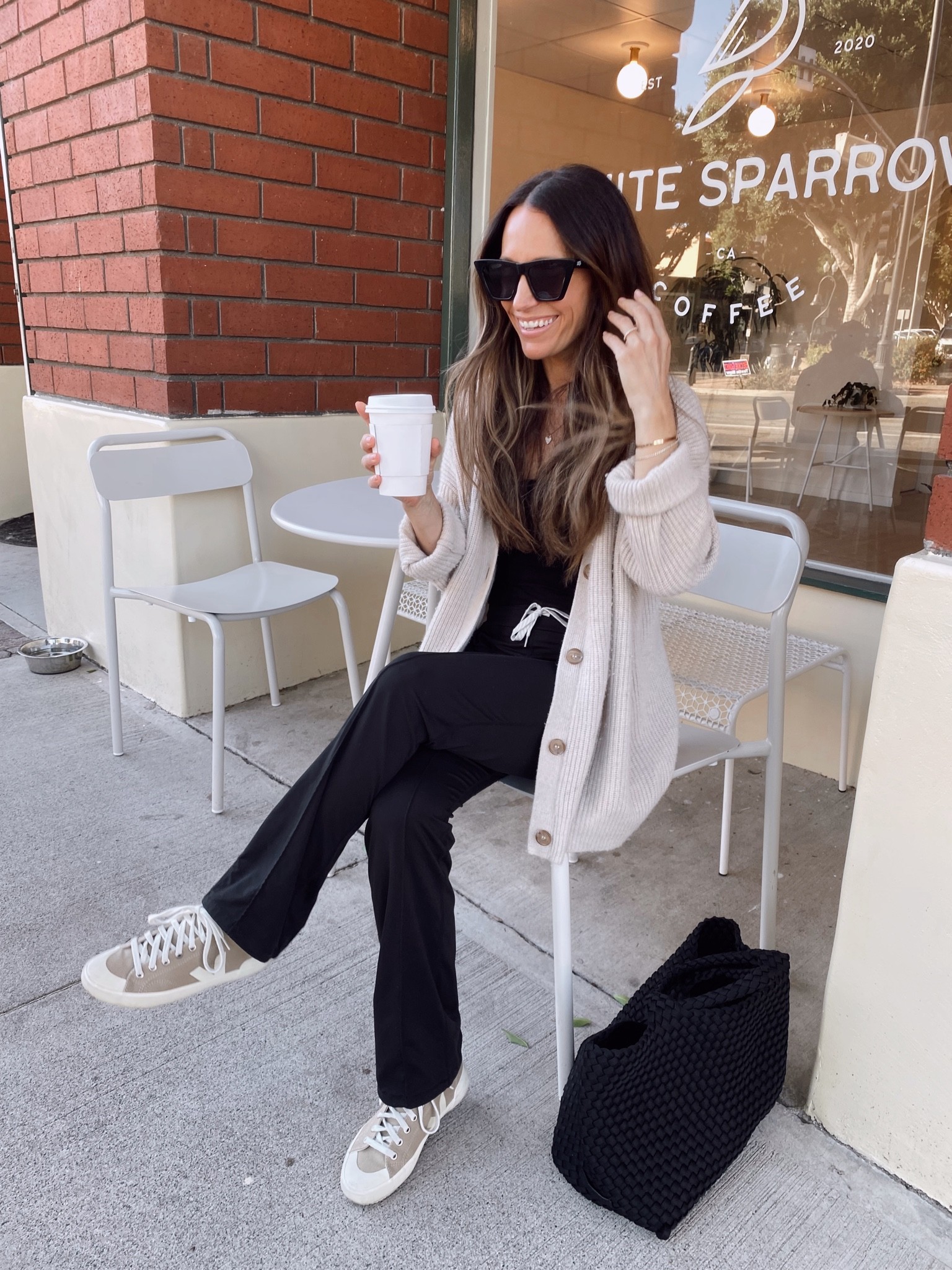 Casual fall outfit 
All pieces are from my fall essentials post 
Cardigan is 15% off with code SHANNONP15 (wearing my regular size) 
Pants Tts 
Shoes- 6.5 and wearing a 7 

#LTKstyletip #LTKSeasonal