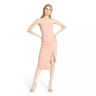 Women's Strapless Side-Slit Dress - CUSHNIE for Target (Regular & Plus) Blush Pink | Target